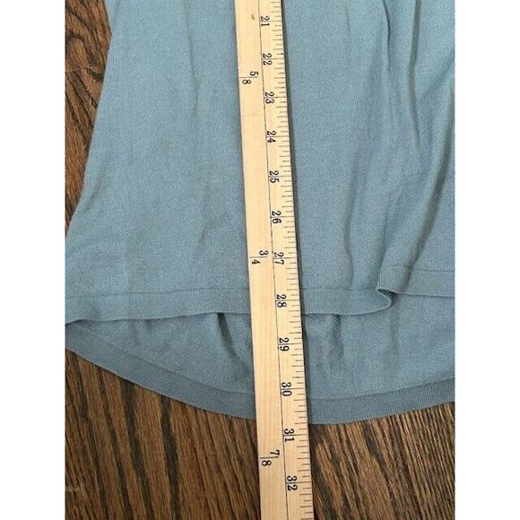 Eileen Fisher Tunic Sweater Knit Long Sleeve Crew Neck Pullover Blue Size XS - Picture 2 of 7